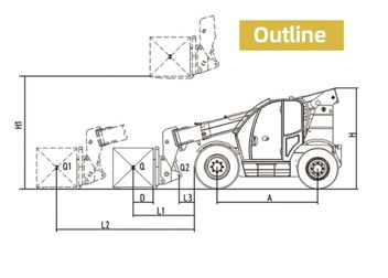 Telehandler / Telescopic Forklift, FK-F1740T