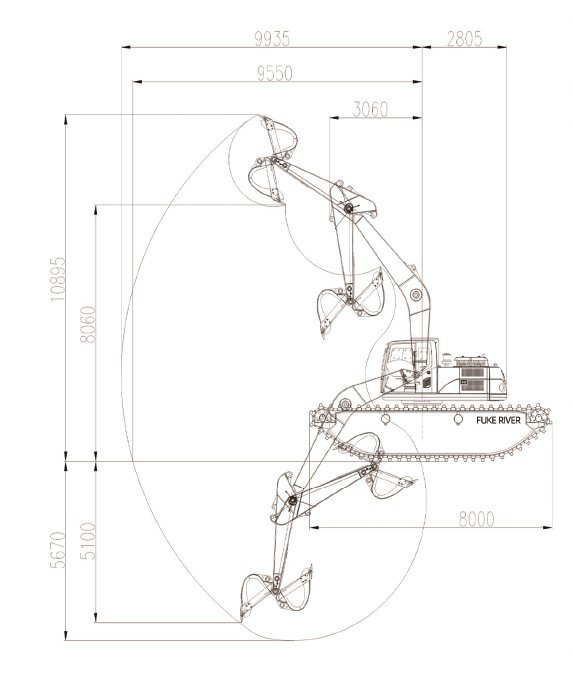 Amphibious Excavator, FK215-9C