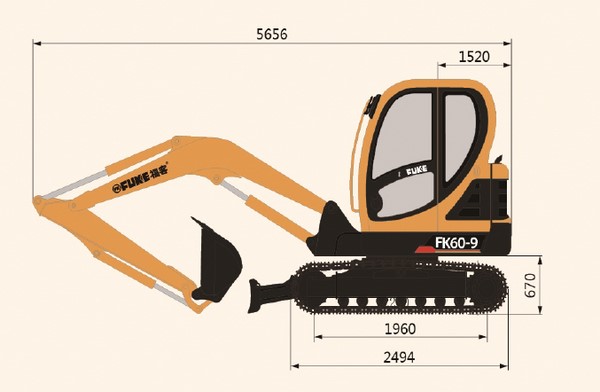 Crawler Excavator, FK60-9