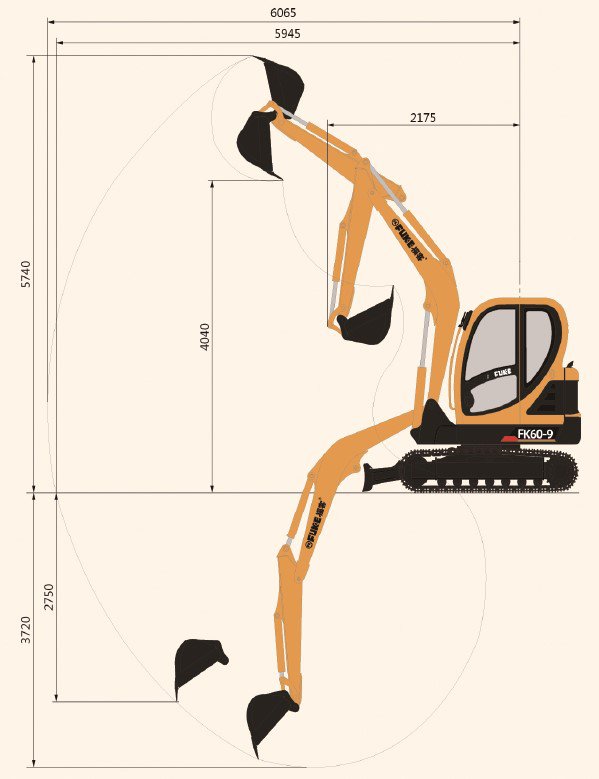 Crawler Excavator, FK60-9