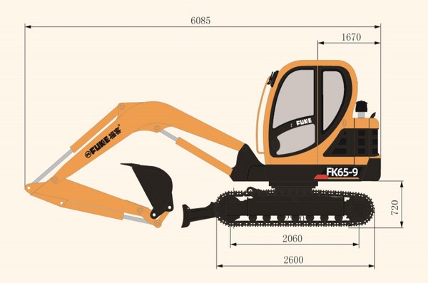 Crawler Excavator, FK65-9