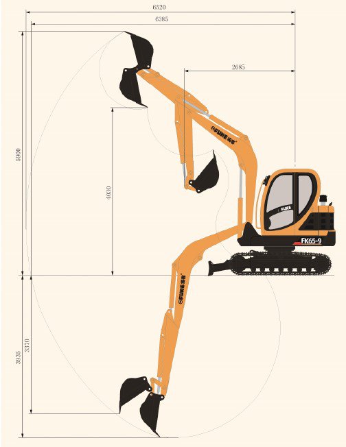 Crawler Excavator, FK65-9