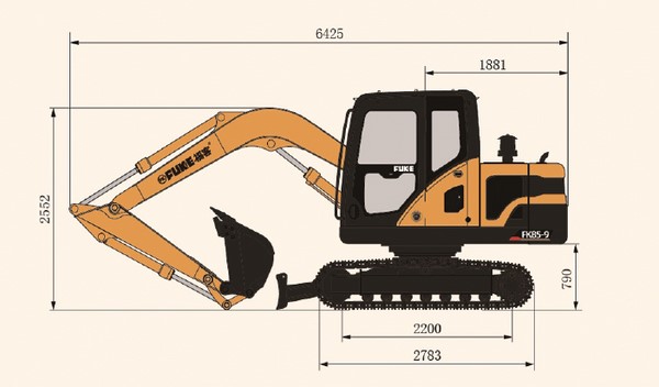Crawler Excavator, FK85-9