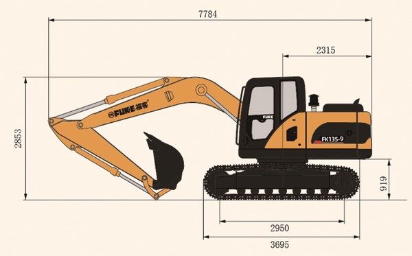 Crawler Excavator, FK135-9