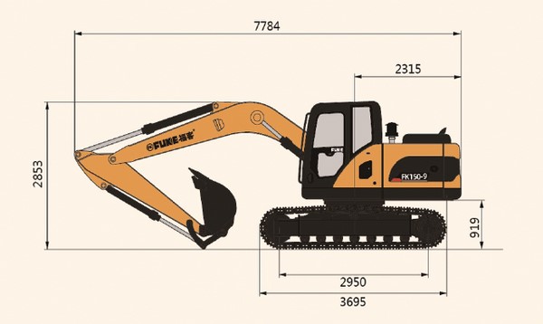 Crawler Excavator, FK150-9